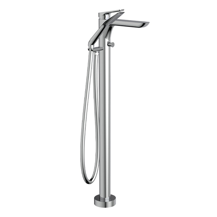 Via Dante Floormount Tub Filler with Handshower