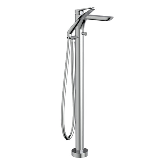 Via Dante Floormount Tub Filler with Handshower
