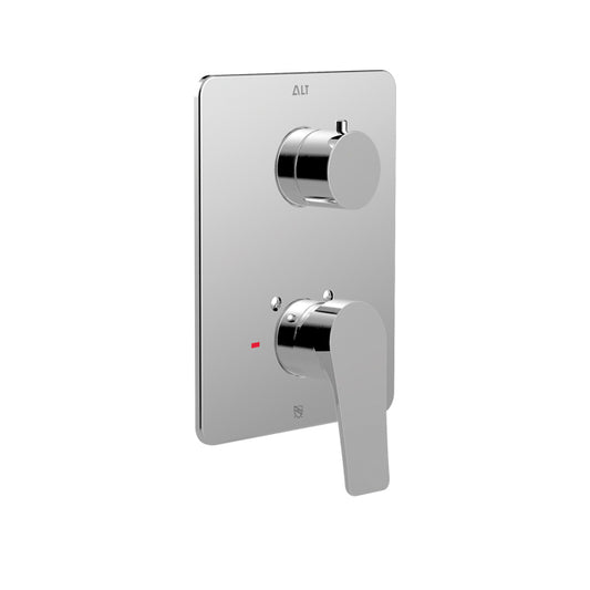 Via Dante Trim Set for Pressure Balance Valve – 2-way Diverter, Shared