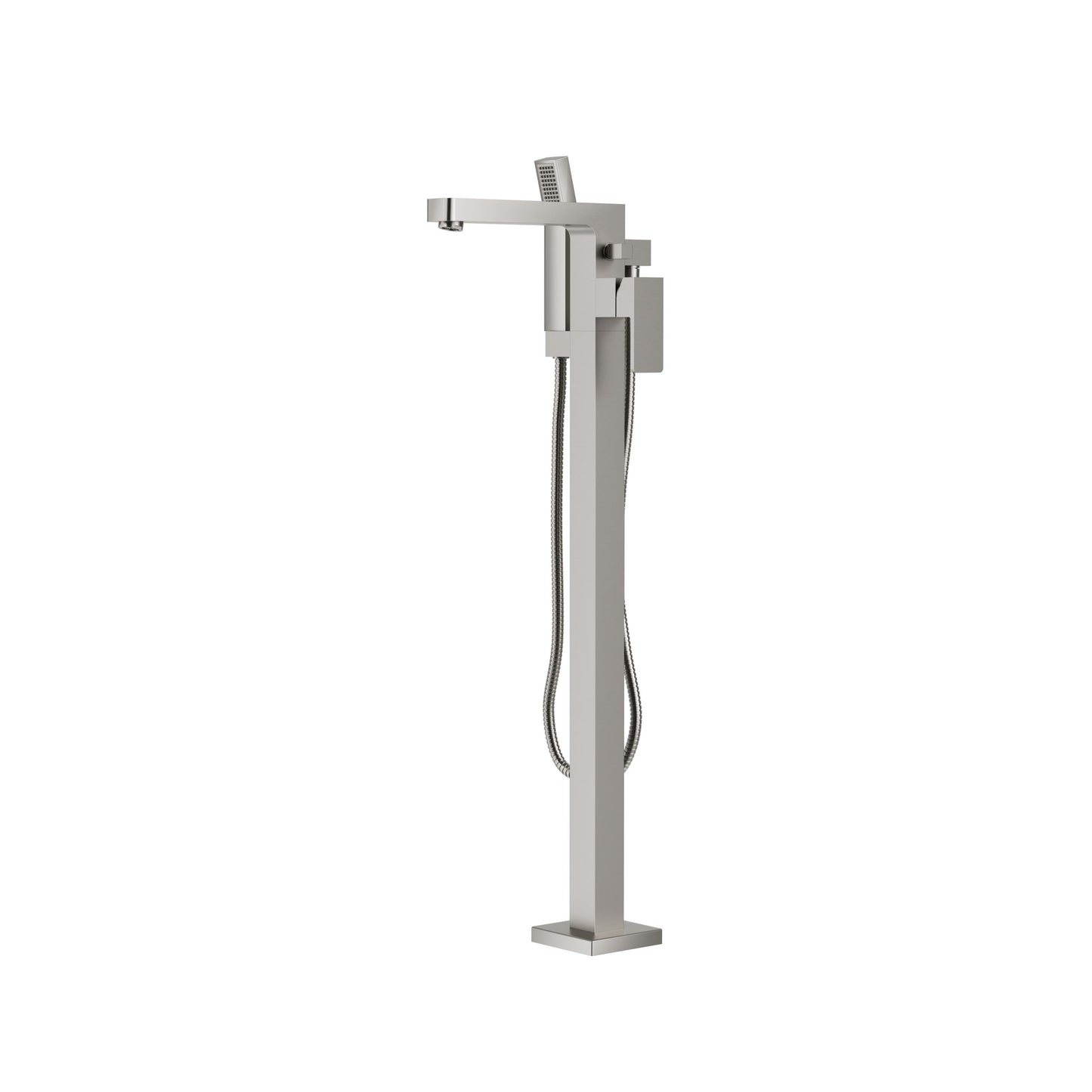 Madison Floormount Tub Filler with Handshower – Brushed Nickel PVD