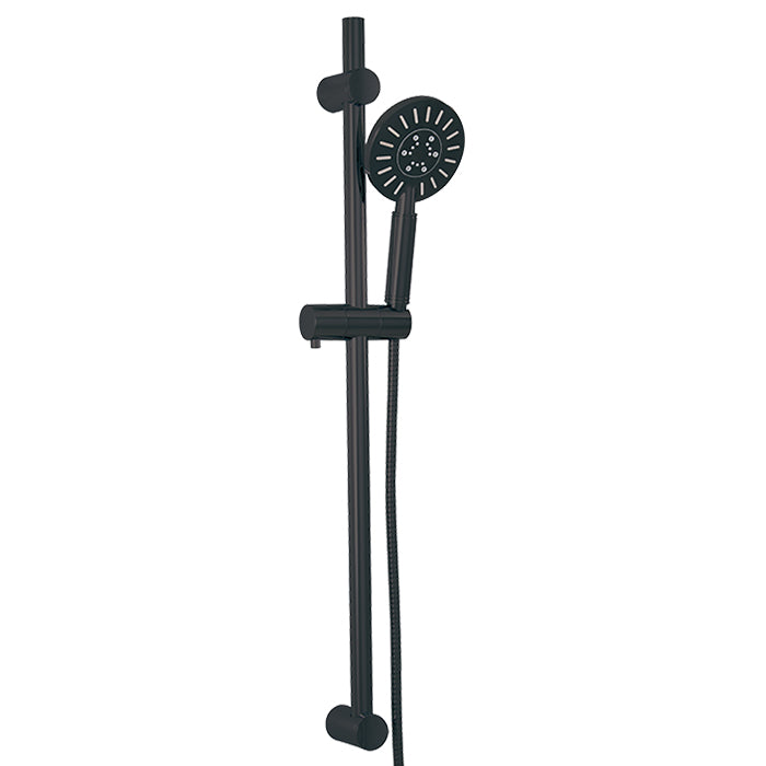 Round Shower Rail - Electro Black