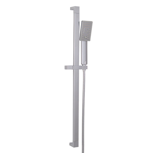 Square Shower Rail - Polished Chrome