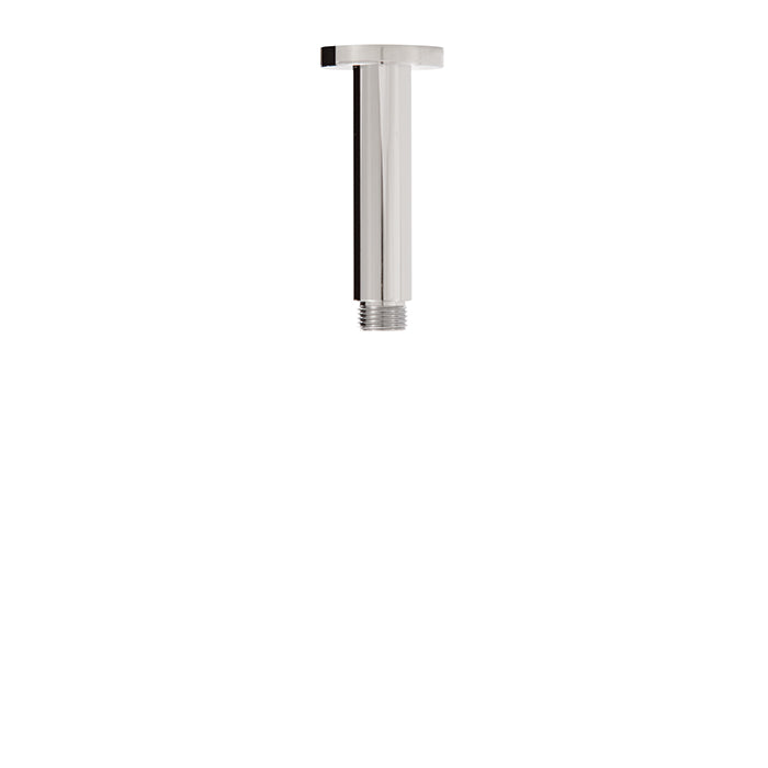 4" Ceiling Arm with Round Flange - Polished Chrome