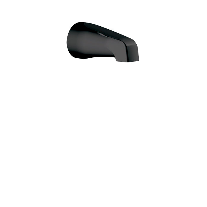 Round Tub Spout (Slip-Fit, No Diverter) - Electro Black
