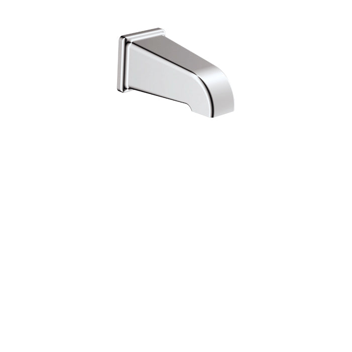 Square Tub Spout (Slip-Fit, No Diverter) - Polished Chrome