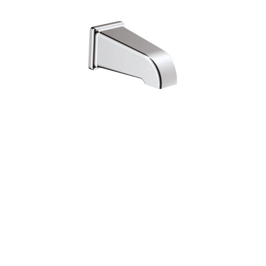 Square Tub Spout (Slip-Fit, No Diverter) - Polished Chrome