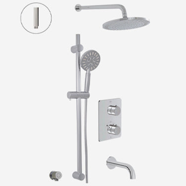 Via Dante Thermostatic Shower System – 3 Functions