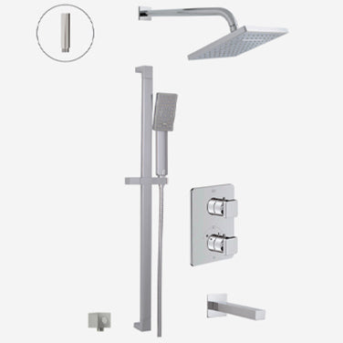 Riga Thermostatic Shower System – 3 Functions