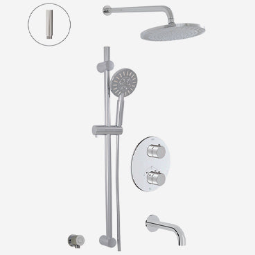 Circo Thermostatic Shower System – 3 Functions