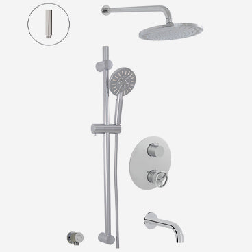 1840 Thermostatic Shower System – 3 Functions