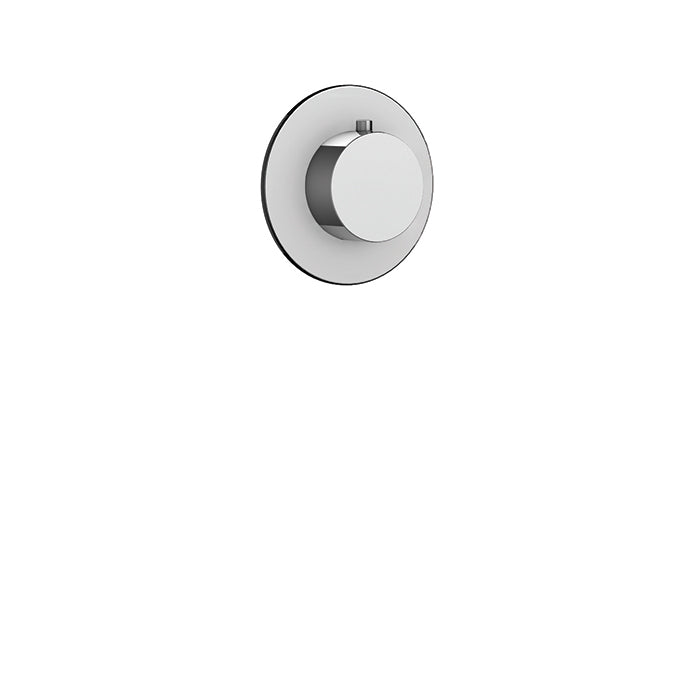 Round Trim Set for Independent Diverter – 2-Way Shared - Polished Chrome