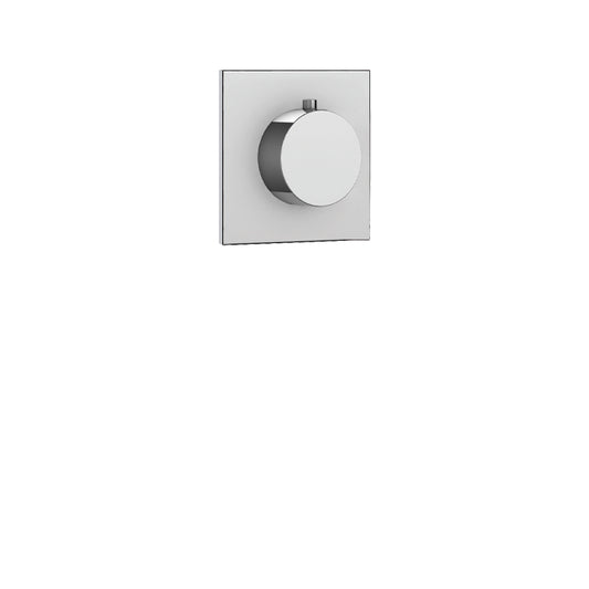Square Trim Set for Independent Diverter – 3-Way Shared - Polished Chrome