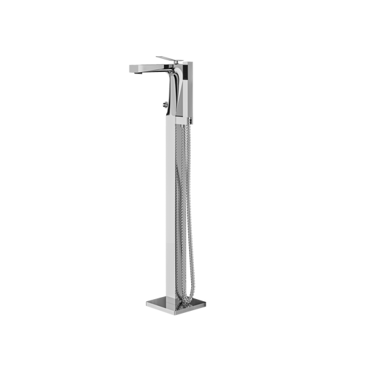 Aquabrass Chicane Floormount Tub Filler With Hs