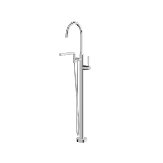 Aquabrass Aria Floormount Tub Filler With Hshw
