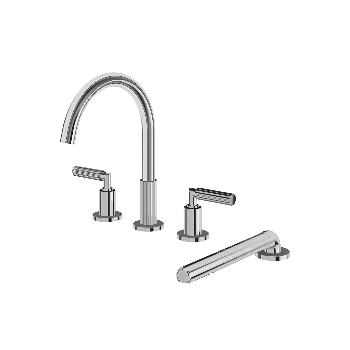 Aquabrass Montebello 4Pcs Tub Filler With Hshw