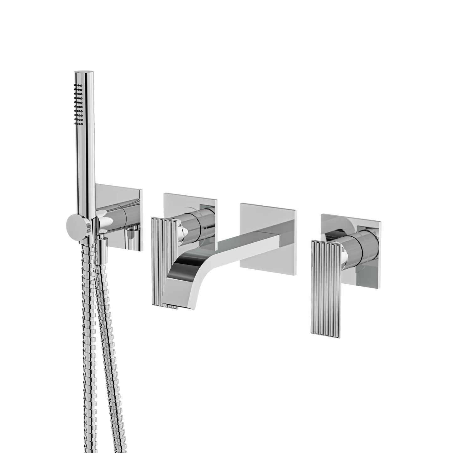 Aquabrass Tosca Wall Tub Filler With Hshw-Trim