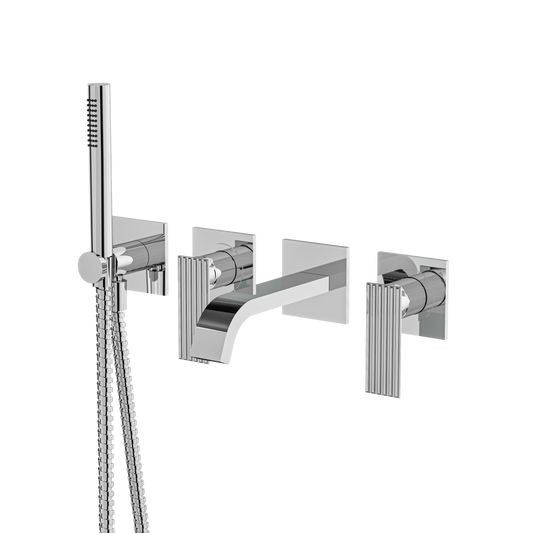 Aquabrass Tosca Wall Tub Filler With Hshw-Trim