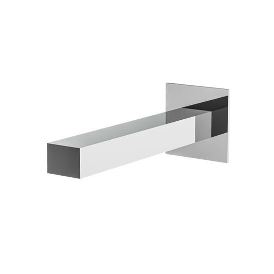 Aquabrass Tub spout 7" Square Slip-Fit Tub Spout No Diverter