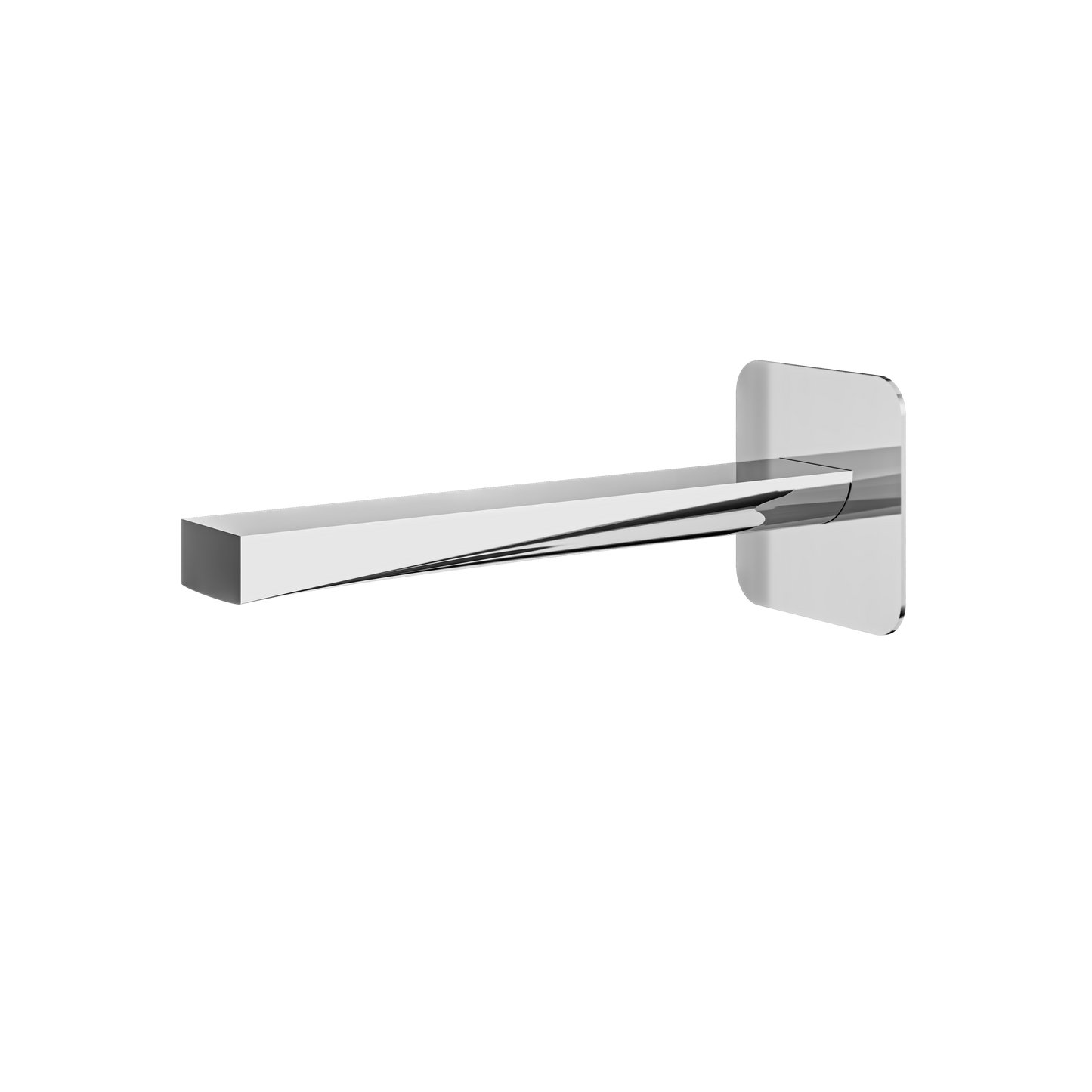 Aquabrass Chicane 9" Square Tub Spout
