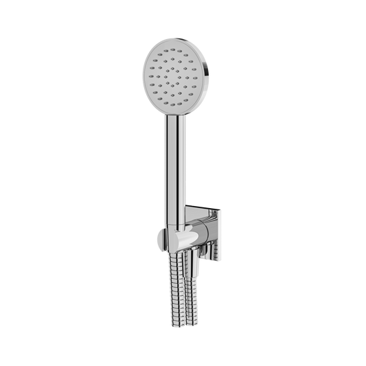 Aquabrass Round Handshower Set - Sq Flange