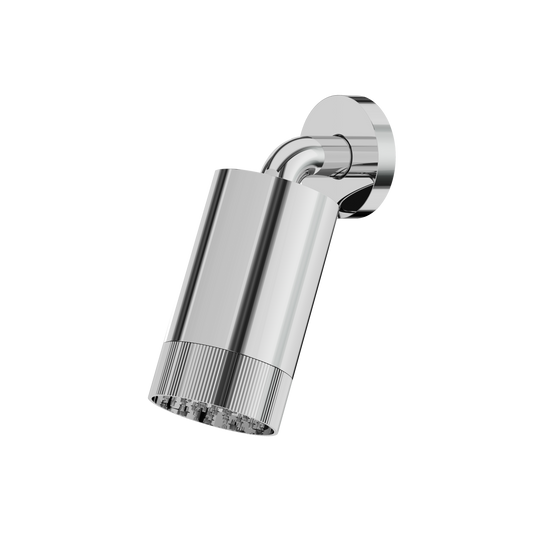 Aquabrass Shwhd With Wall Arm-Textured Ring