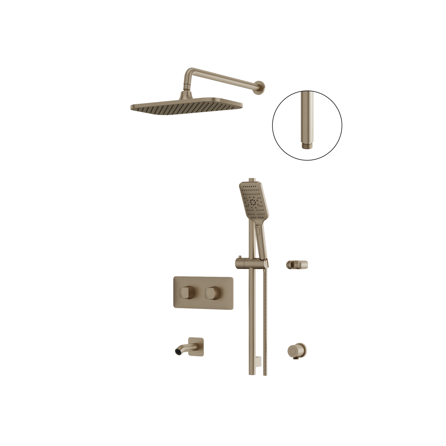 Inabox-02 Shower Faucet - 3 Way Shared