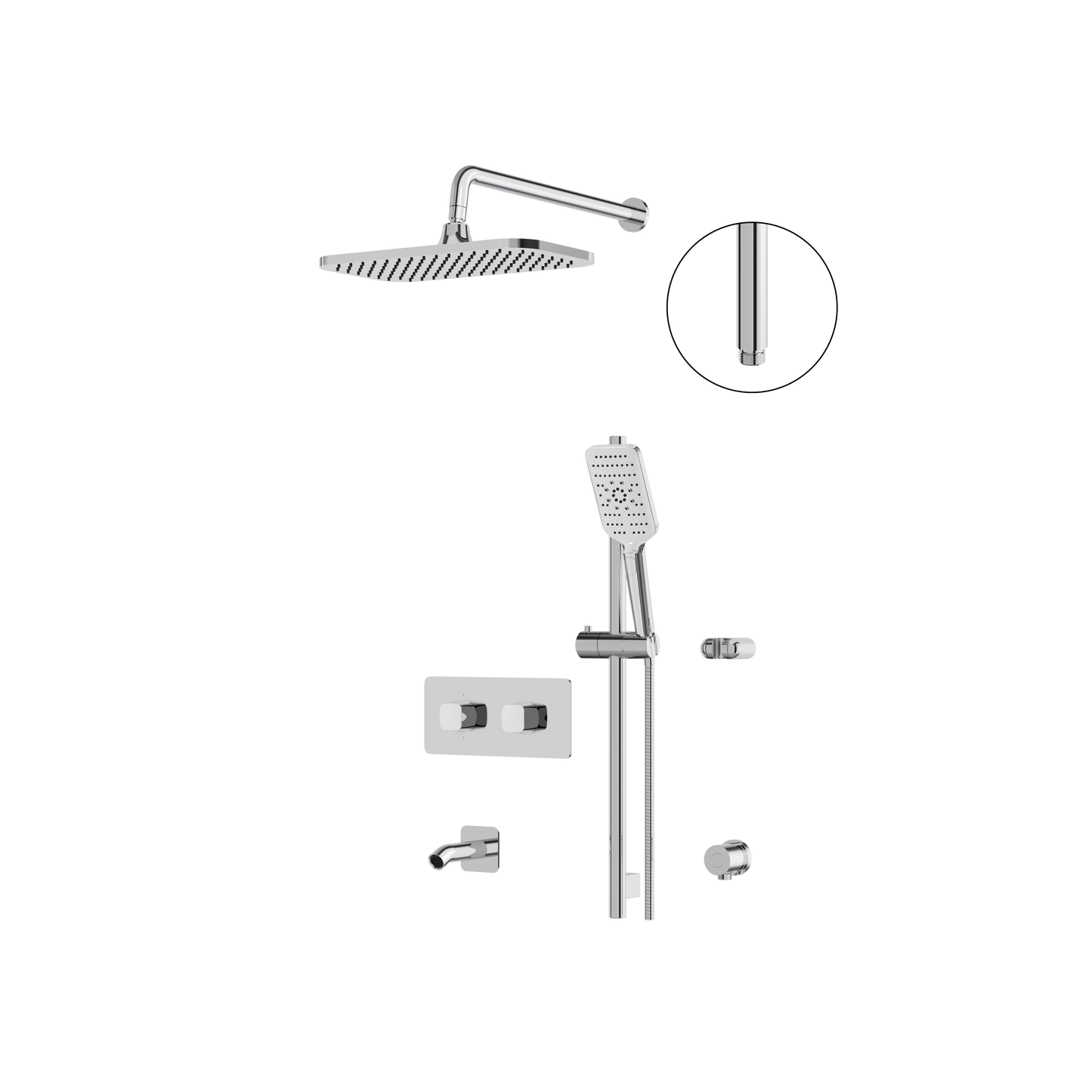 Aquabrass Inabox-02 Shower Faucet - 3 Way Shared