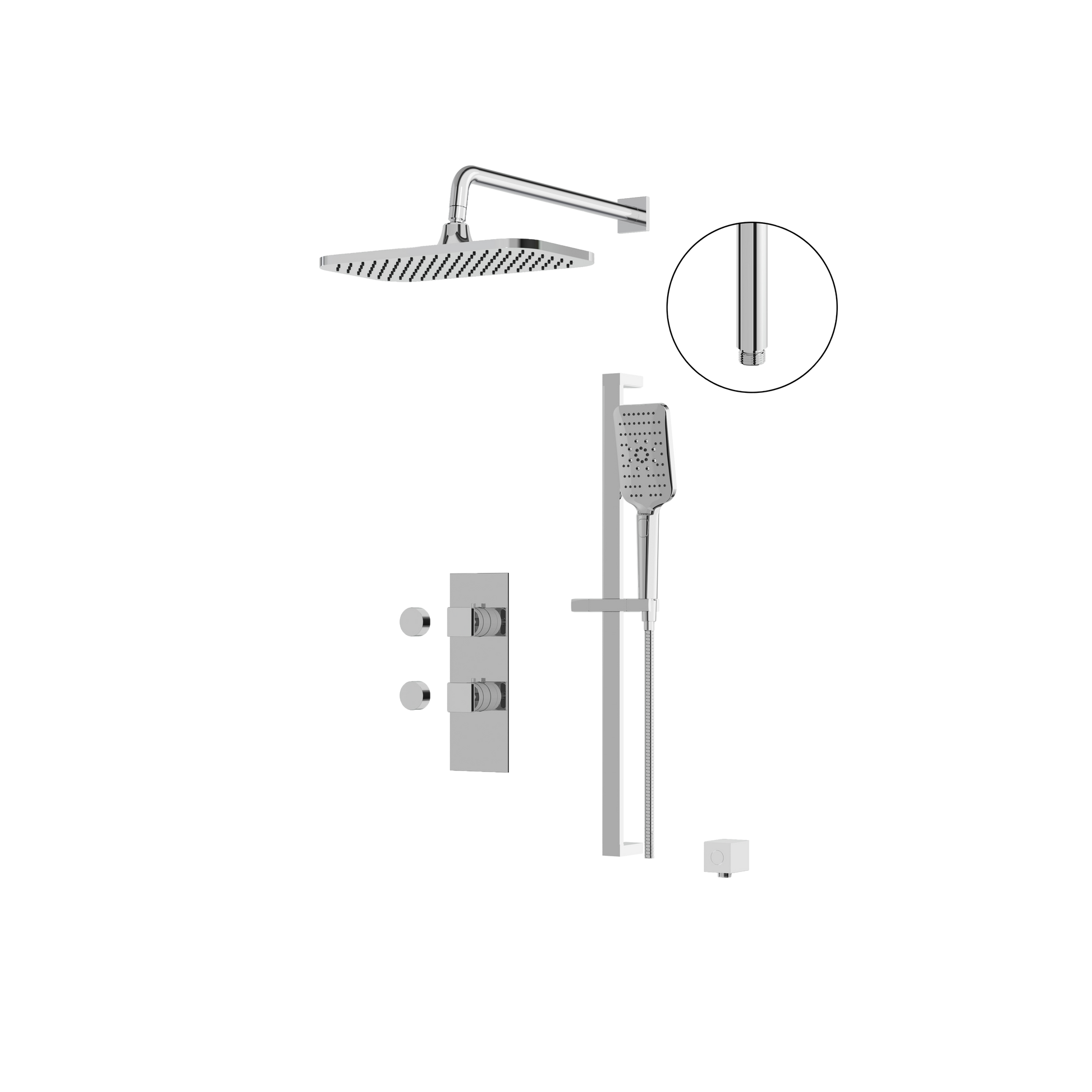 Aquabrass Miamibox 01 Shower Faucet- 2Way Shared