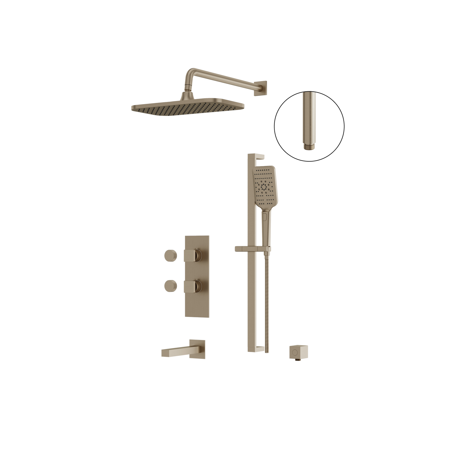 Tub/Shower Faucet-3W Non Share