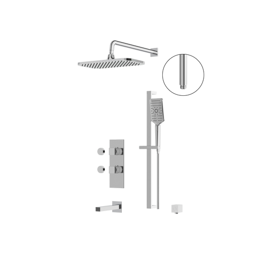 Aquabrass Miamibox2 Tub/Shower Faucet-3W Non Share