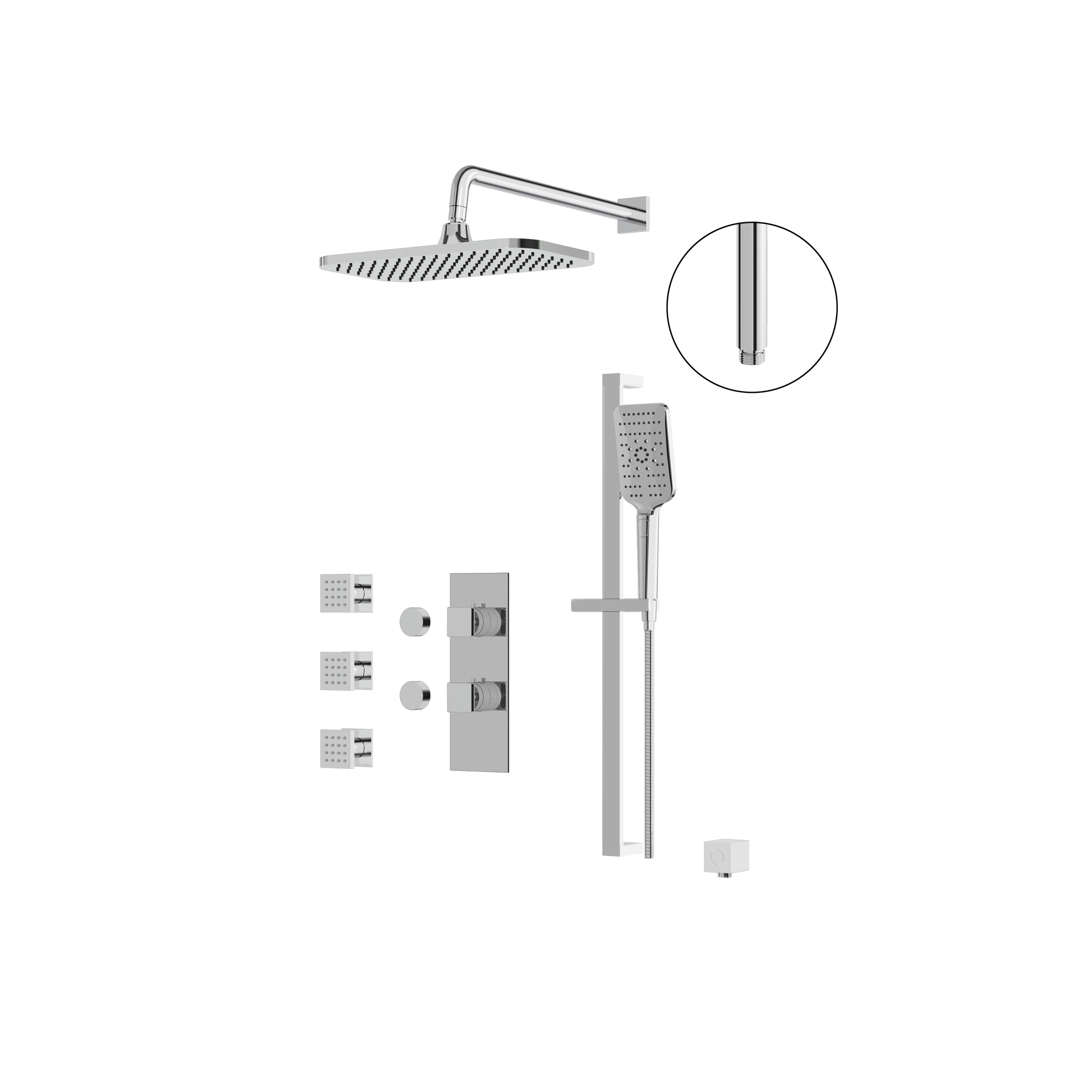 Aquabrass Miamibox3 Shower Faucet-3W Non Shared