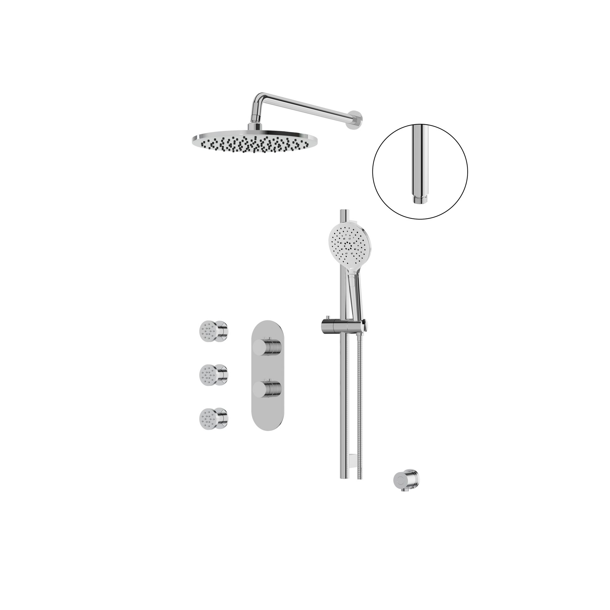 Aquabrass Shower Faucet- 3Way Shared