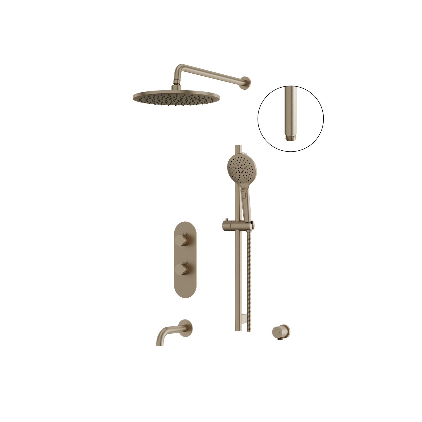 Shower Faucet- 3Way Shared