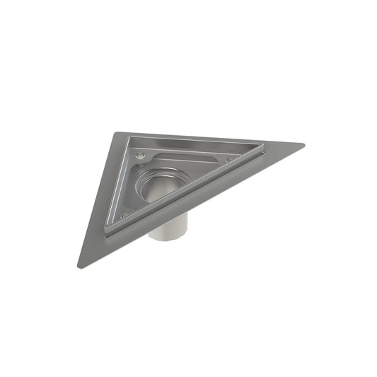 Triangle Drain Grate 6"×6" Stainless Square Pattern