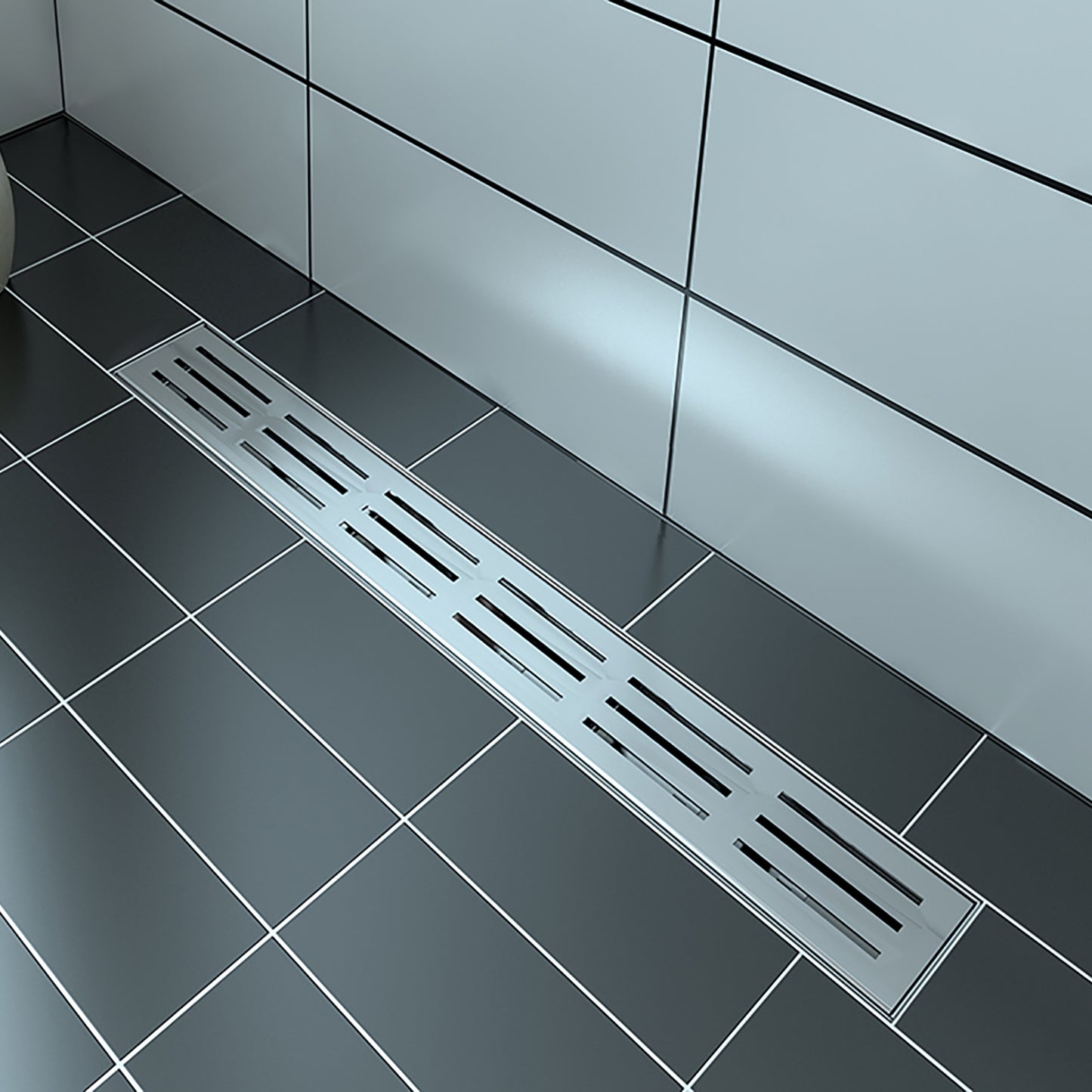 Linear Drain Grate 54" Stainless Rectangular Pattern