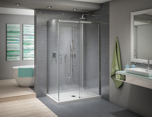 Apollo Shower Door with Return 48" x 34" x 75"