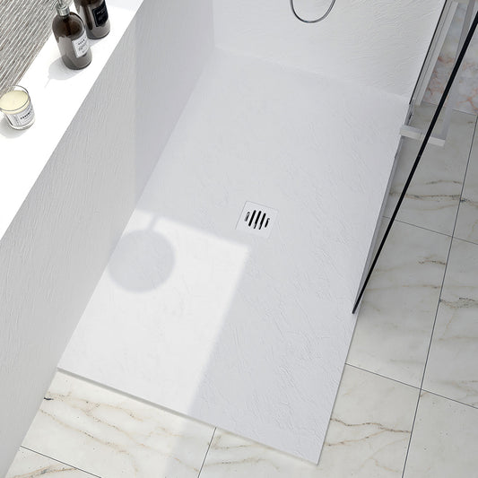 Shower Base Slate 60x36, In a corner, wall on the right