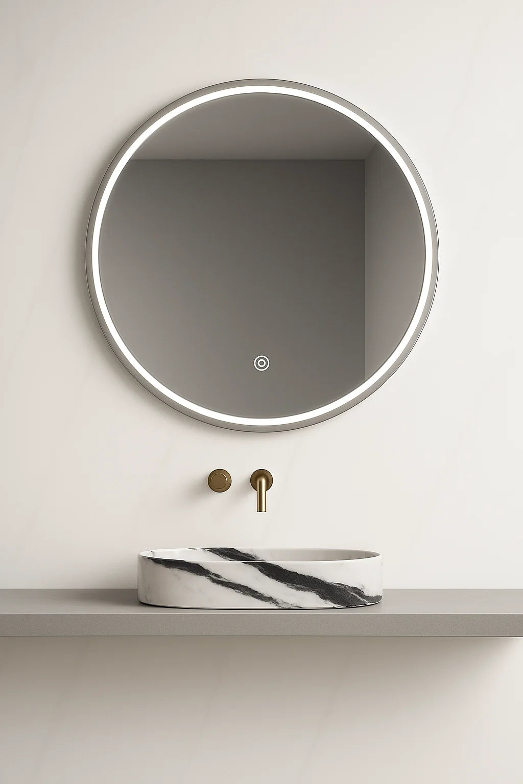 Lauretta LED Round Mirror - BARI Large