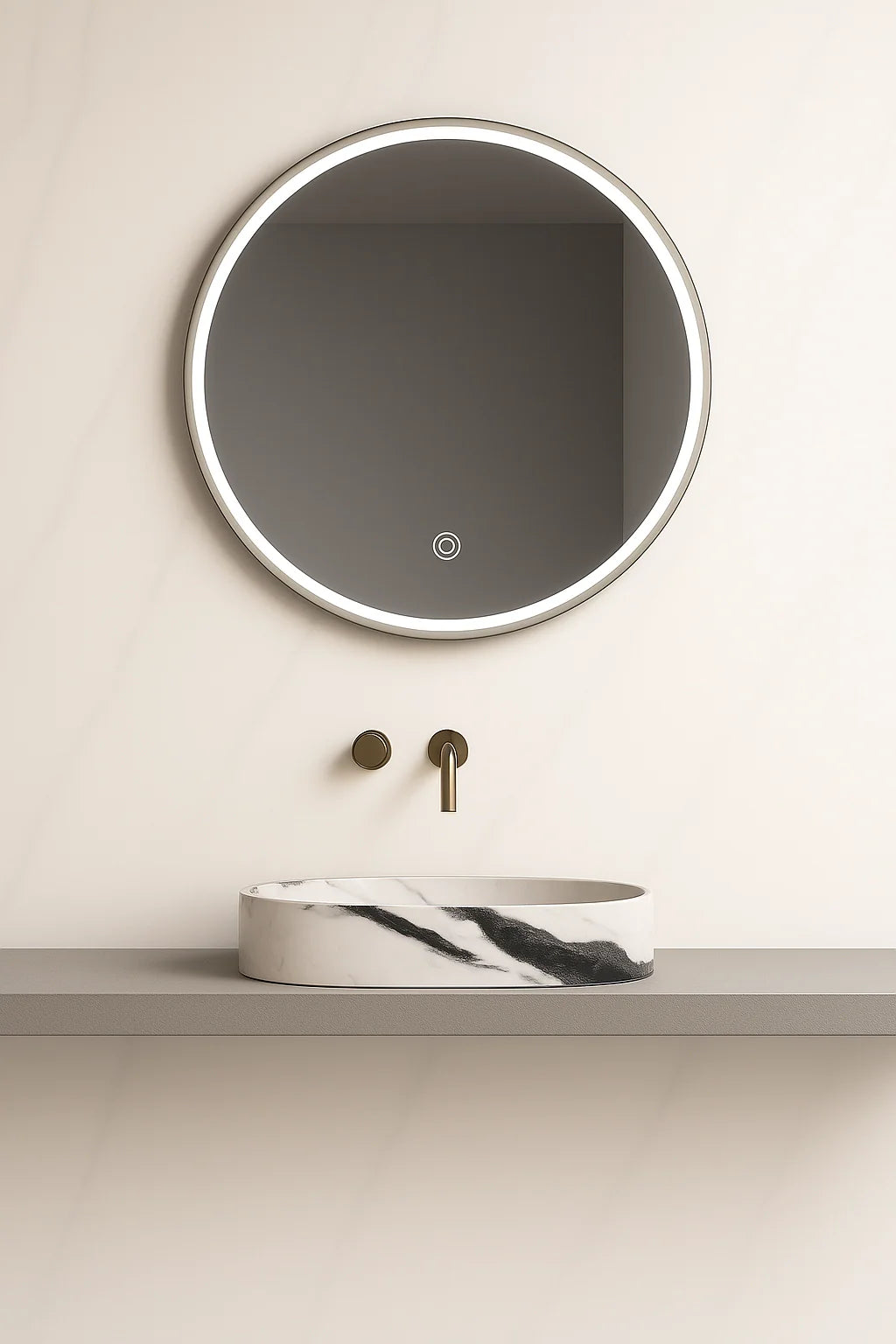 Lauretta LED Round Mirror - BARI Medium