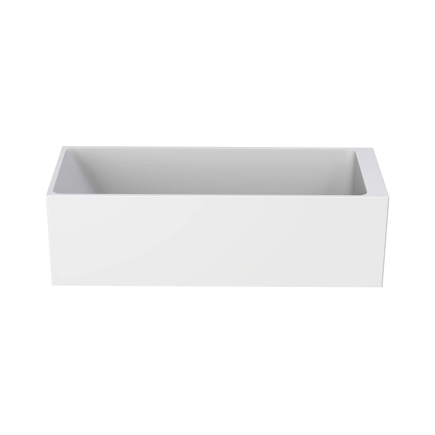 Bobsleigh Freestanding Bathtub - White Matte Interior / Black Matte Exterior