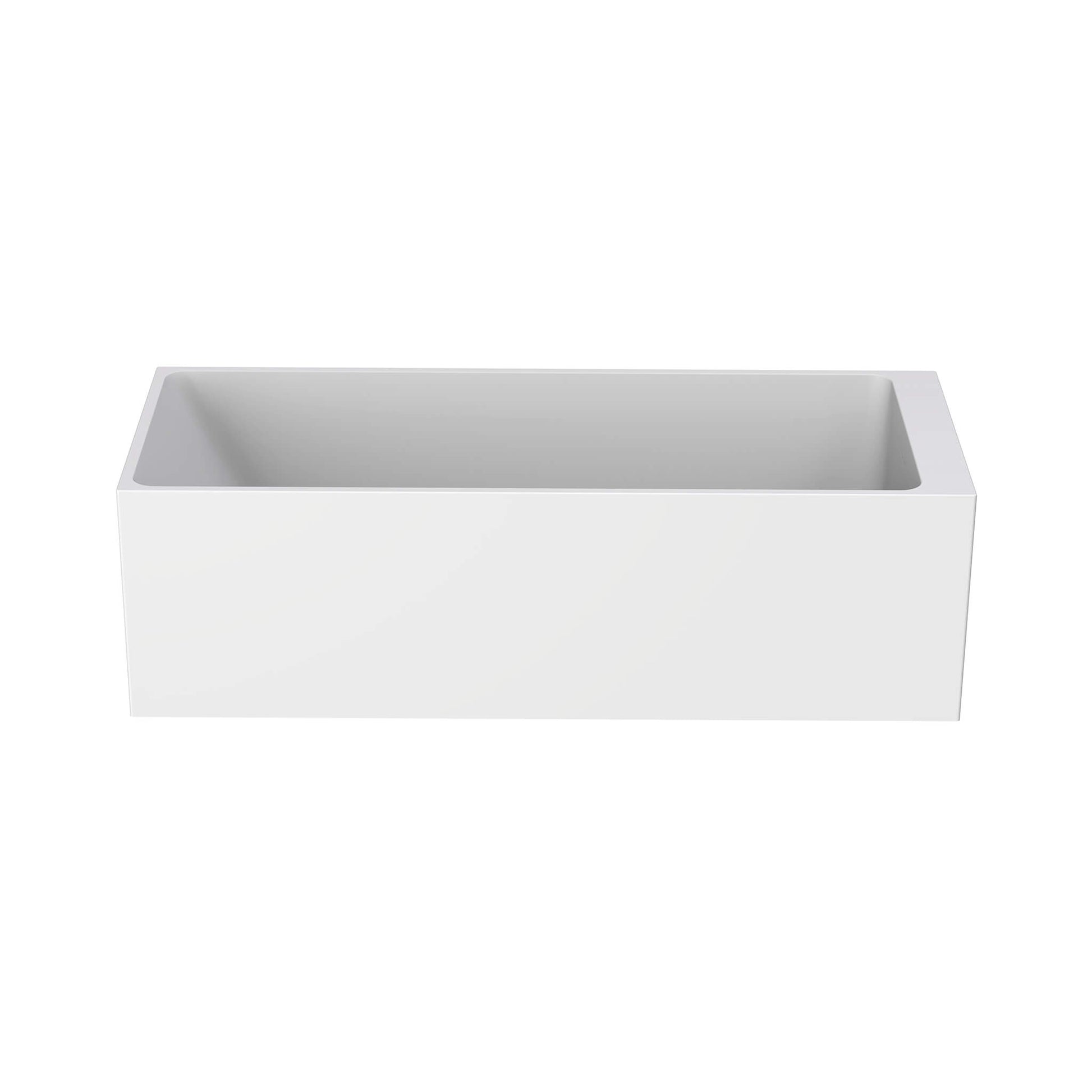 Bobsleigh Freestanding Bathtub - White Matte Interior / Black Matte Exterior