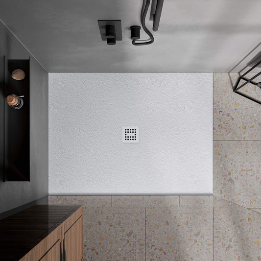 Waterproof™ 48×36 Shower Base – 2-side Flange Left, Centered Drain