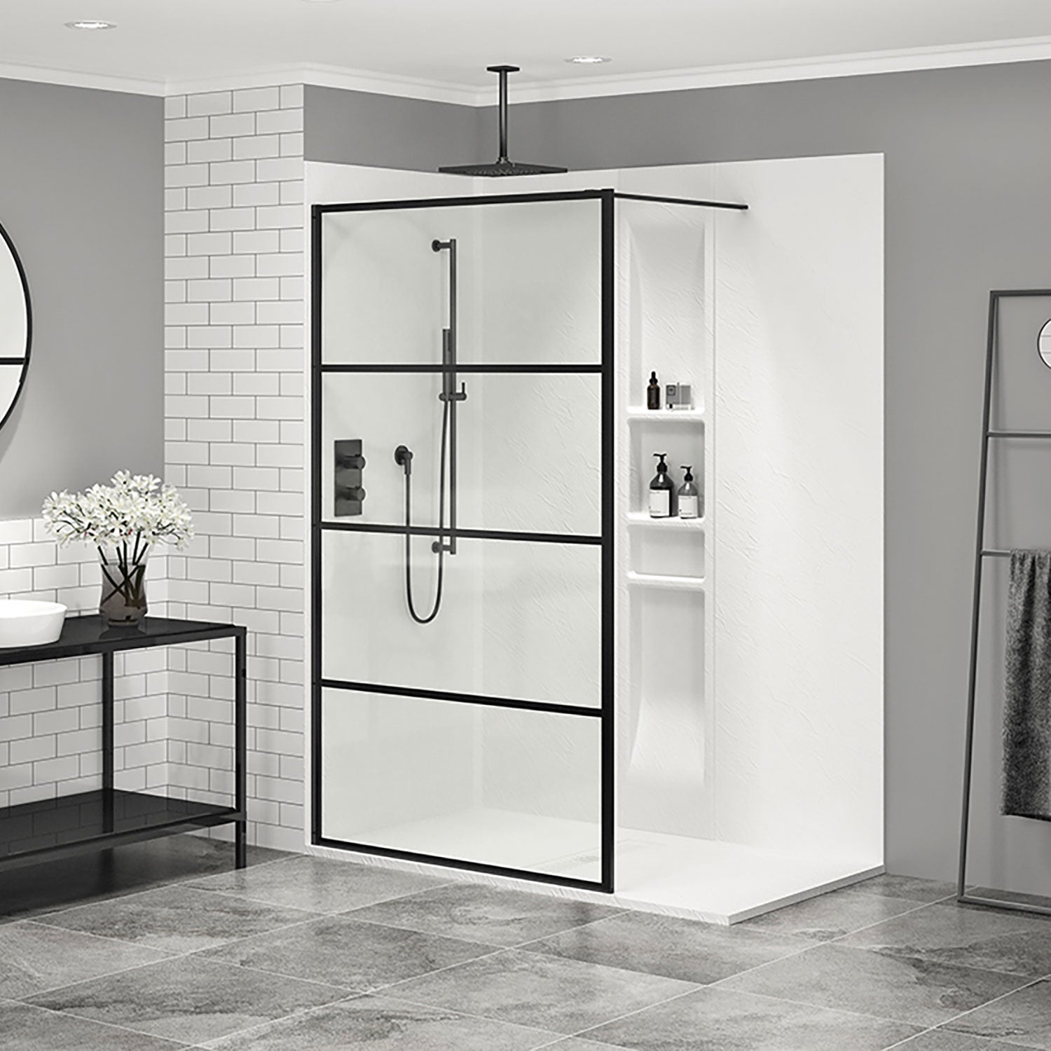 Indus Shower Screen Alcove 36" x 78 3/4"