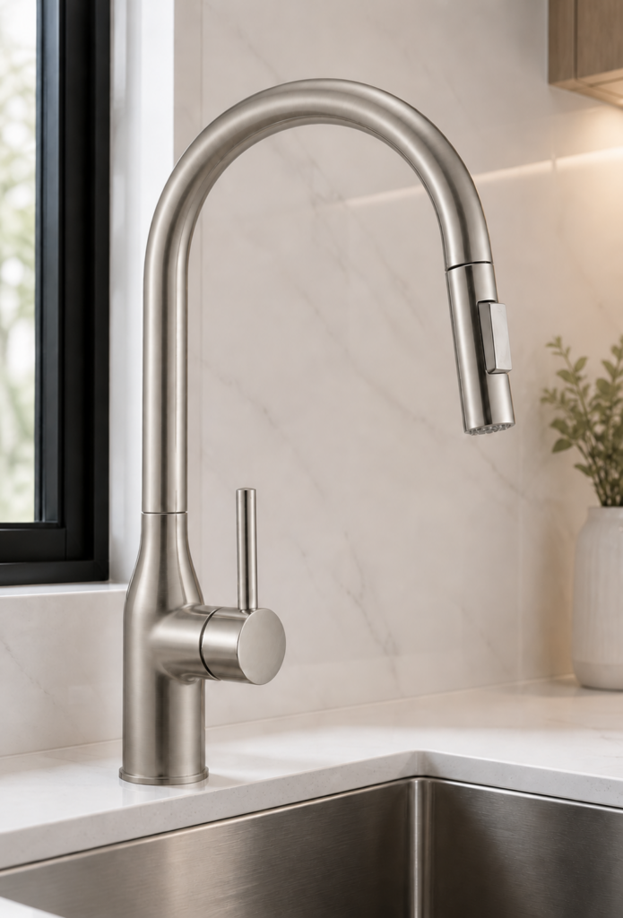F01 Pull-Down Kitchen Faucet - Brushed Nickel