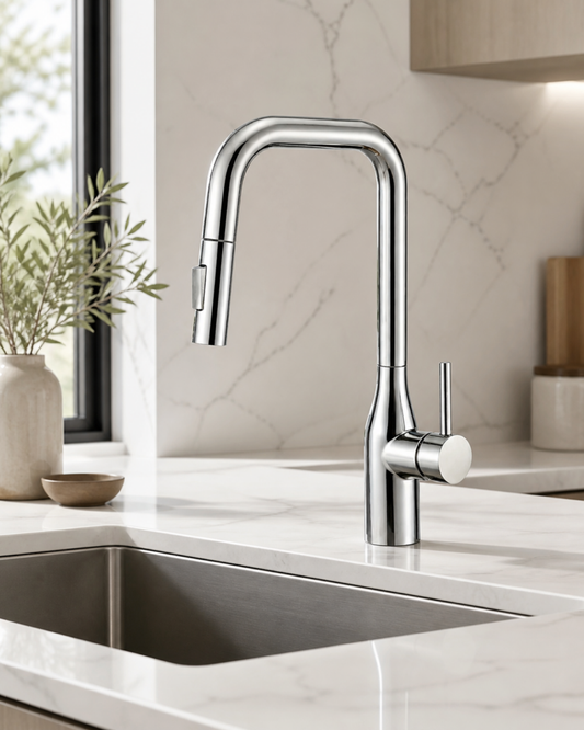 F03 Pull-Down Kitchen Faucet - Chrome