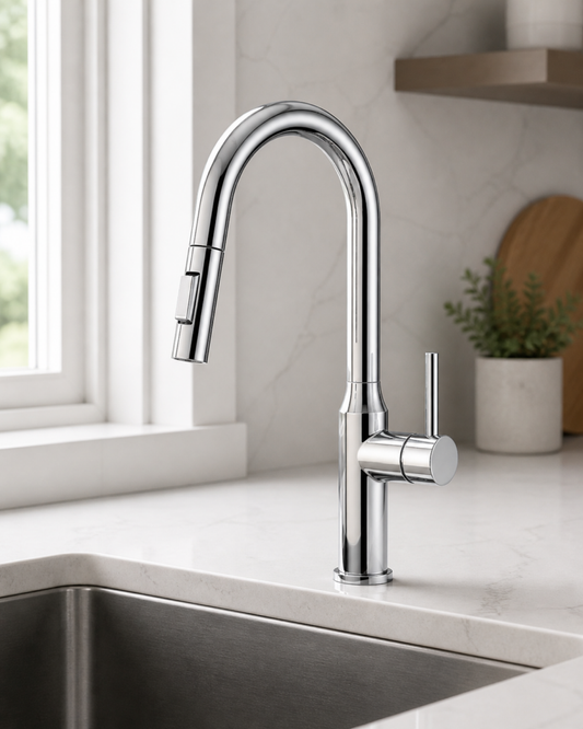 F04 Pull-Down Kitchen Faucet - Chrome