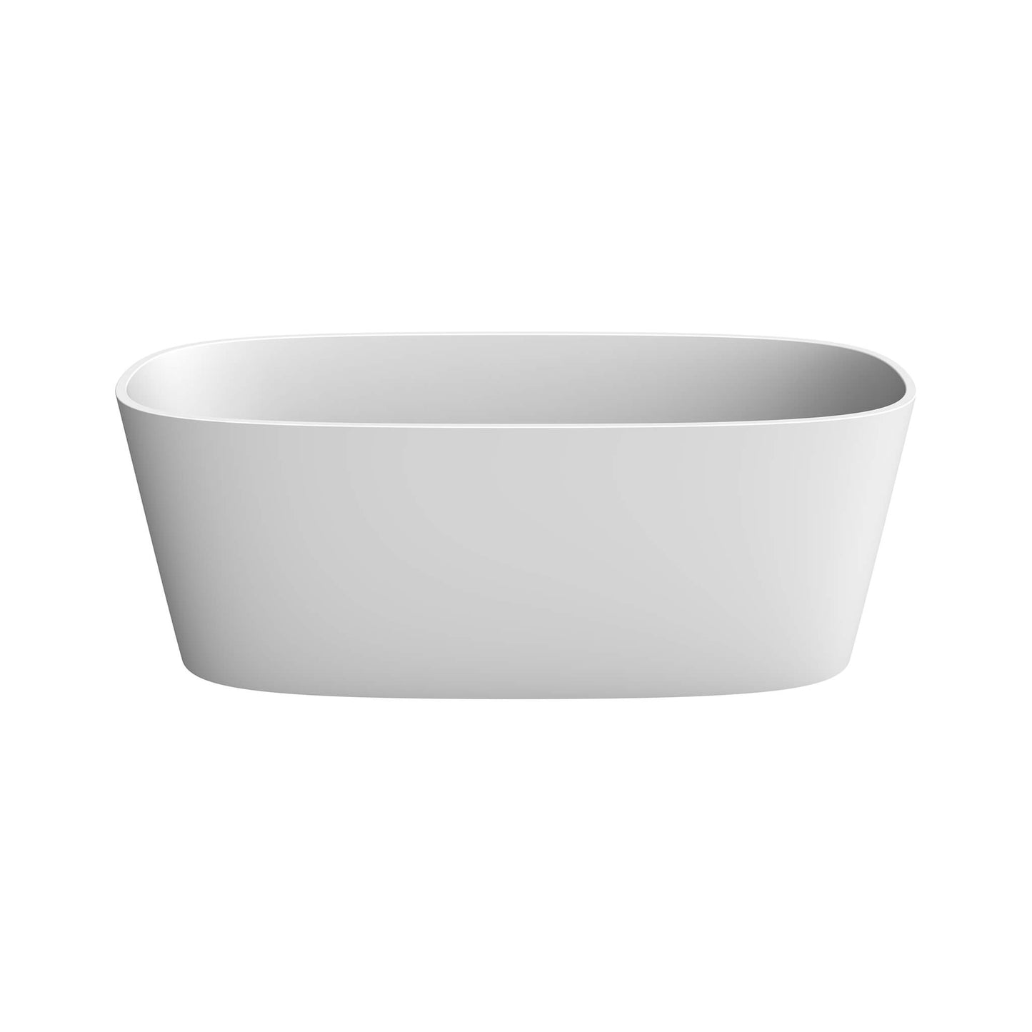 Fiftynine Freestanding Bathtub - White Matte Interior / Black Matte Exterior