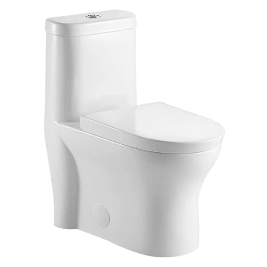 Florence 4.1/6L Dual Flush Elongated One-Piece Toilet – White