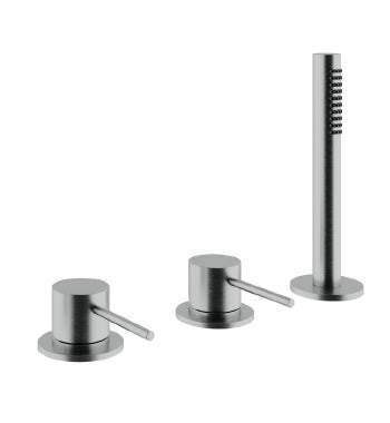 Deck-mounted bathtub without spout – Inox (IS)