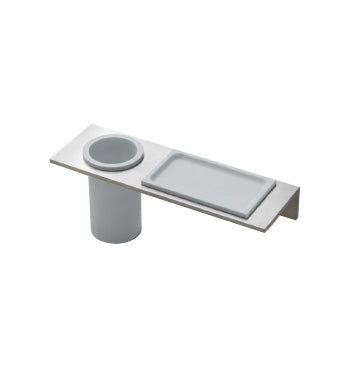 Glass holder with shelf – Inox (IS)